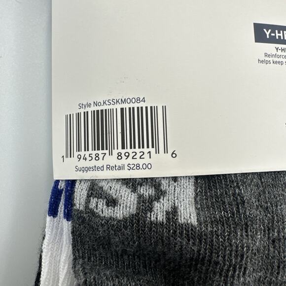 K-Swiss Low Cut Socks Mens Size 10-13 Fits Shoe Size 6-12.5 Pack of 6 Pairs - Picture 5 of 8